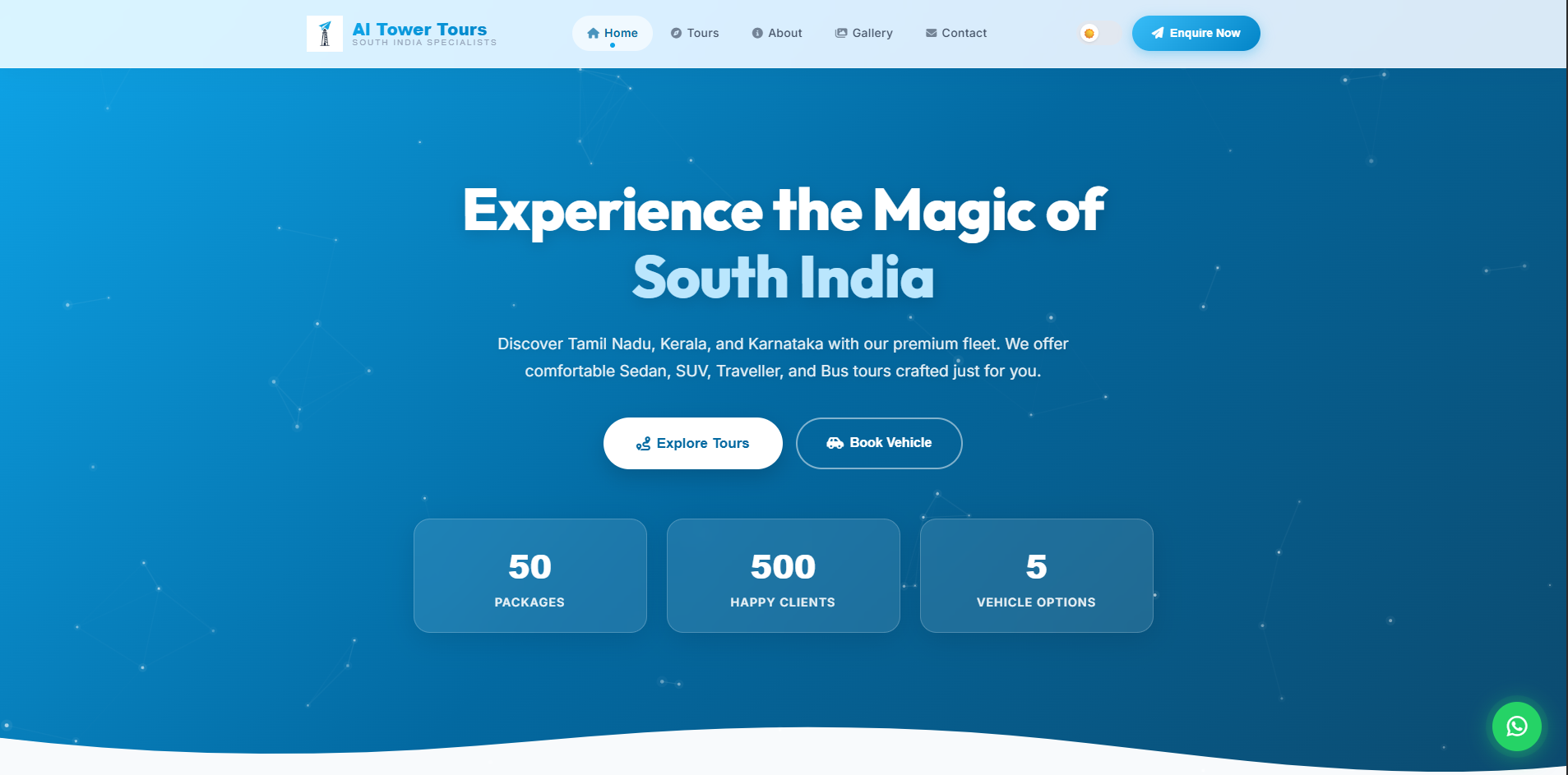Al Tower Tours — South India Tour Booking Platform